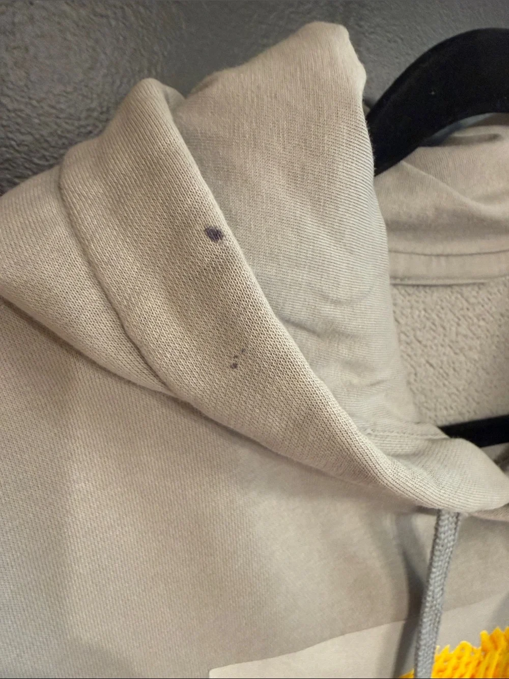 Nike Men’s Light Gray Hoodie with Red & Yellow Fries Graphic